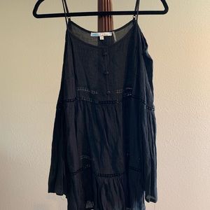 Black long sleeve flowy Top